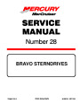 Mercury MerCruiser Bravo Outdrives Sterndrives Marine Engines Service Manual Number 28 page 1