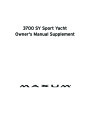 2009 Maxum 3700 SY Sport Yacht Supplement Guide page 1