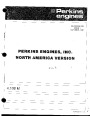 Perkins Engines 4 108 Parts Book Owners Guide page 1