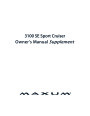 2009 Maxum 3100 SE Sport Cruiser Owners Manual Guide page 1