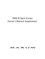 2009 Maxum 2900 SE Sport Cruiser Owners Manual Guide page 1