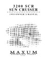 Maxum 3200 SCR Sun Cruiser Boat Owners Manual page 1